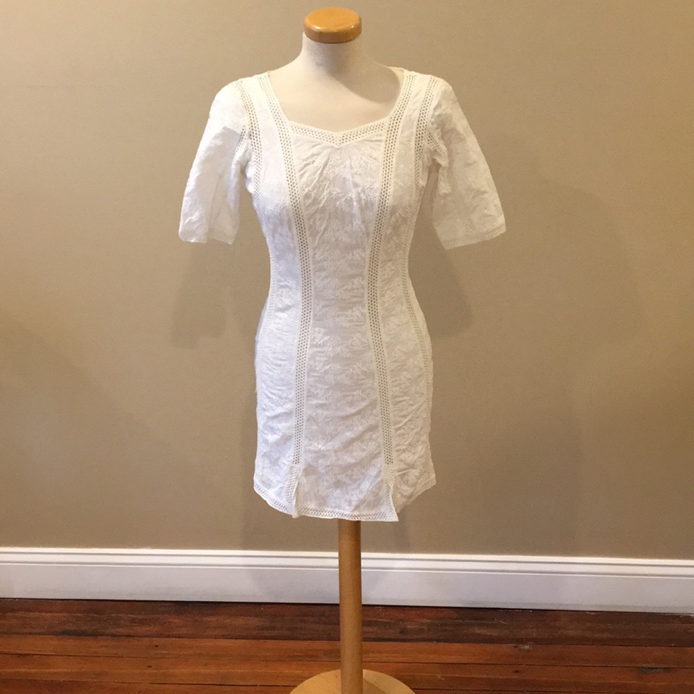 All Saints cotton and lace dress